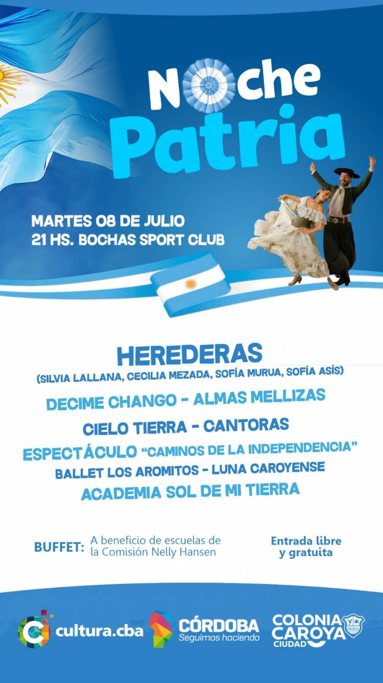 #ColoniaCaroya : celebra la Independencia de nuestro país