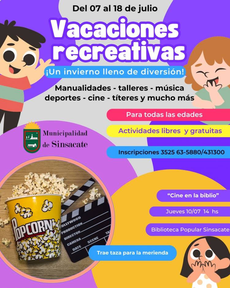 #Sinsacate: propone unas vacaciones de invierno llenas de juegos, arte y cine