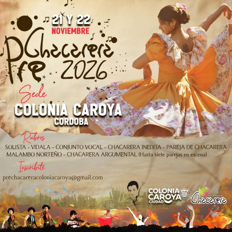 #COLONIACAROYA - Colonia Caroya es sede de la Pre Chacarera 2026