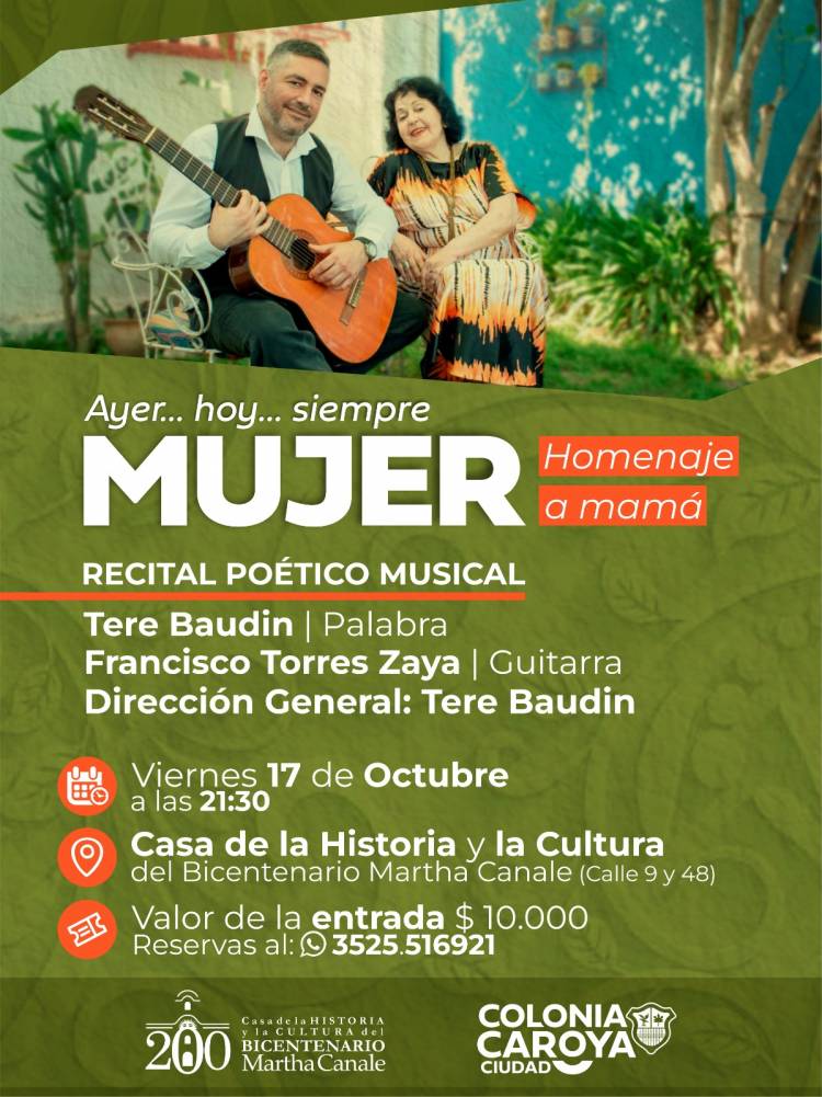 #COLONIACAROYA -  Recital poético musical en homenaje a las madres ????????