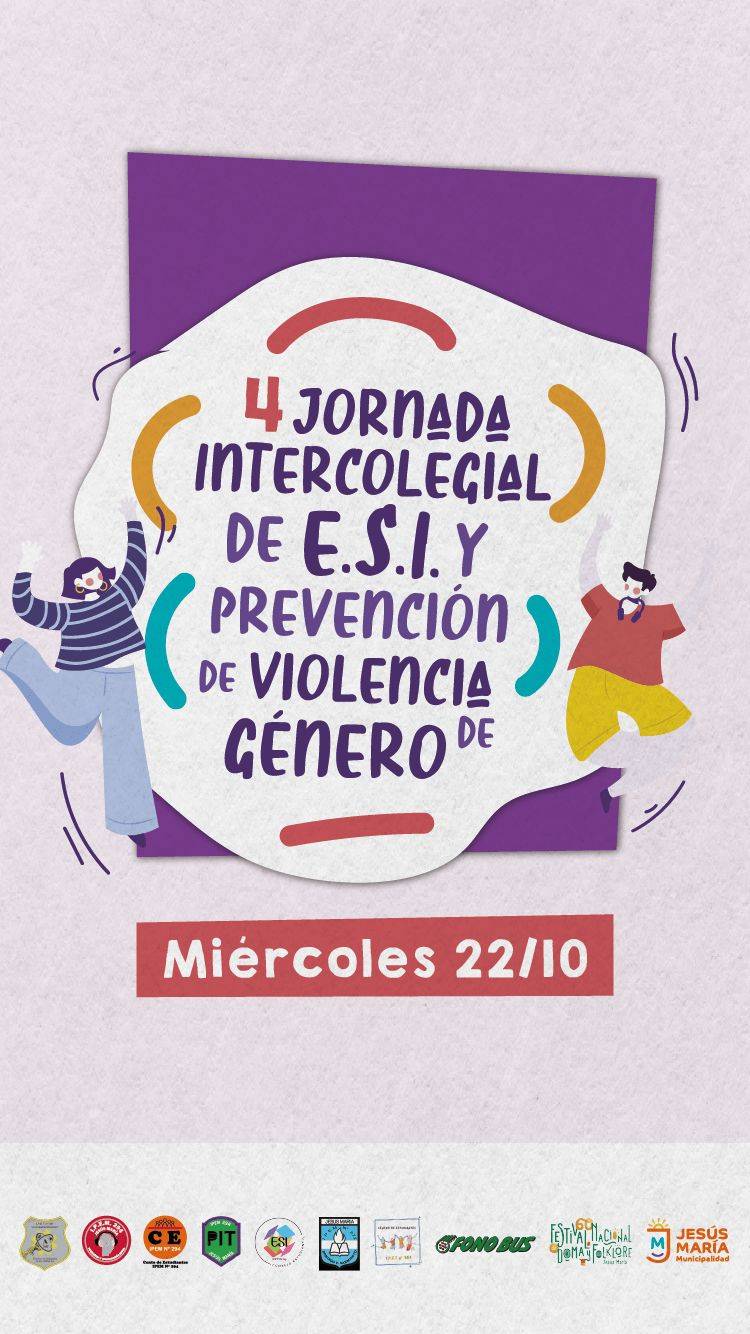 #JESUSMARIA - Se viene la 4° Jornada Intercolegial sobre ESI y prevención de violencia