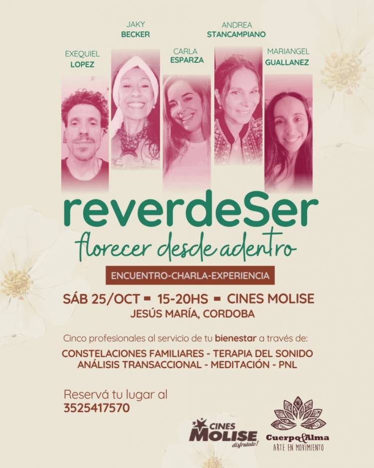 #JESUSMARIA - reverdeSer florecer desde adentro. ENCUENTRO-CHARLA-EXPERIENCIA