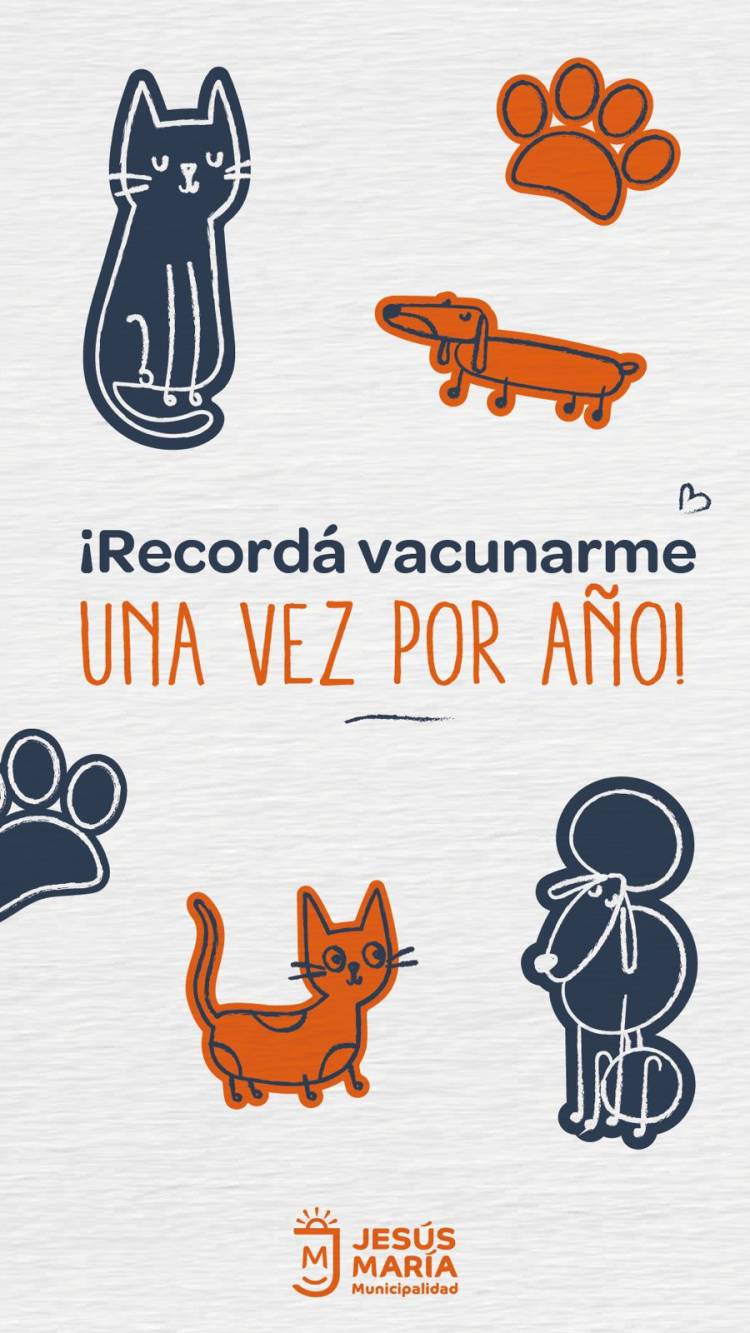 #JESUSMARIA - Arranca en Jesús María una nueva campaña gratuita de vacunación antirrábica