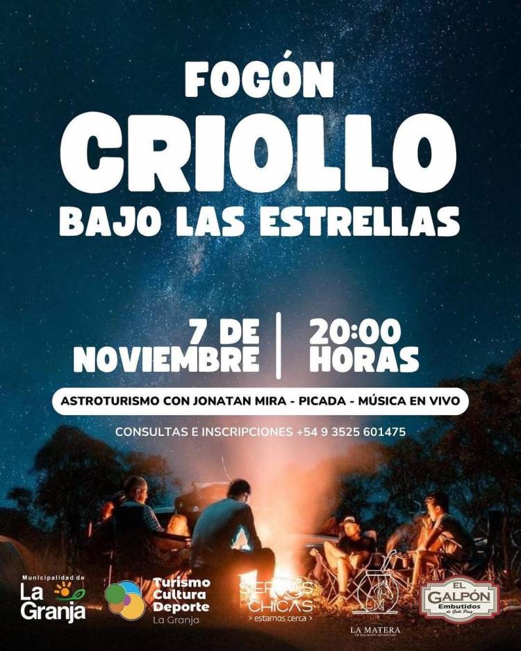 #LaGranja: Fogón Criollo bajo las estrellas