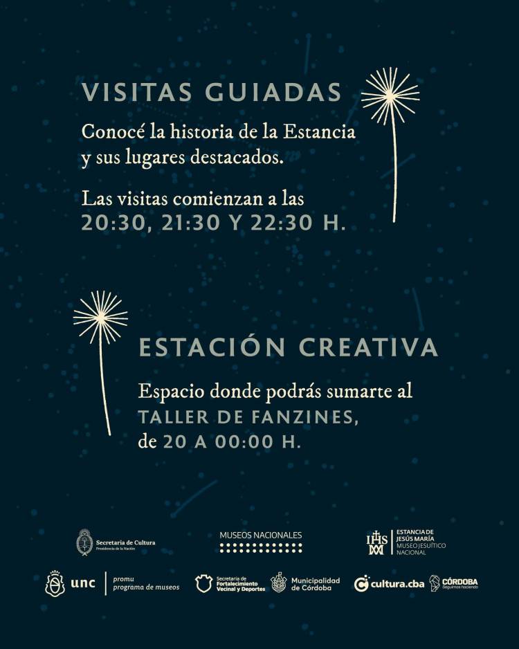 #JesusMaria: Llega una nueva edición de La Noche de los Museos a Jesús María