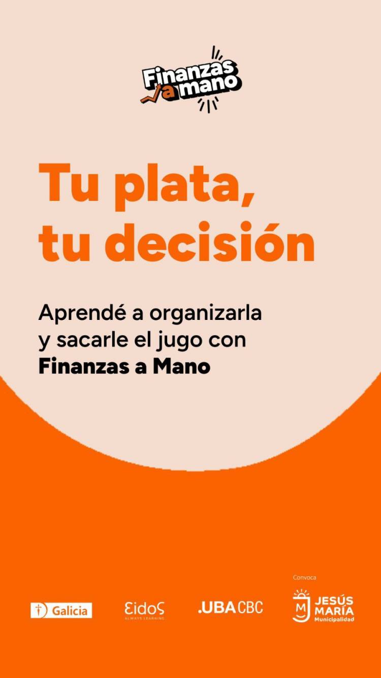 #JesusMaria: Más de 200 jóvenes ya se anotaron al curso gratuito “Finanzas a Mano”, y aún hay tiempo para inscribirse