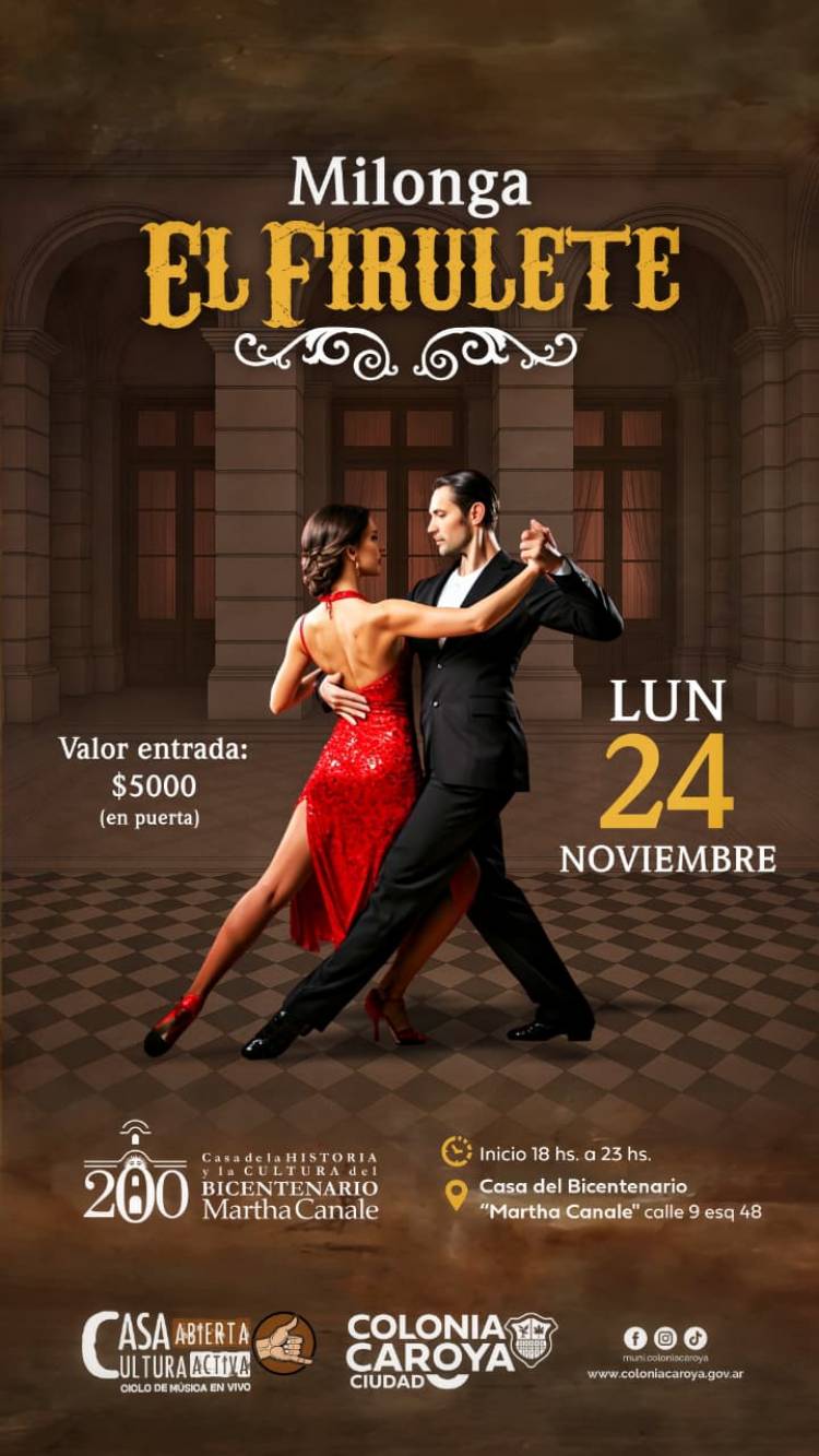 #ColoniaCaroya: Milonga en la Casa de la Historia de Colonia Caroya