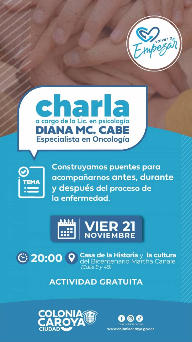#COLONIACAROYA - Charla sobre oncología