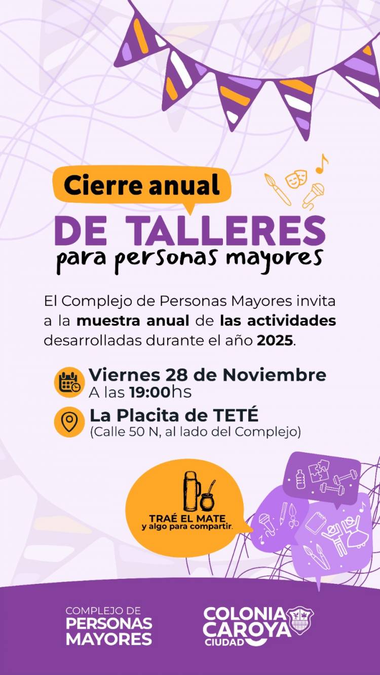 #COLONIACAROYA - Cierre de los talleres de Personas Mayores