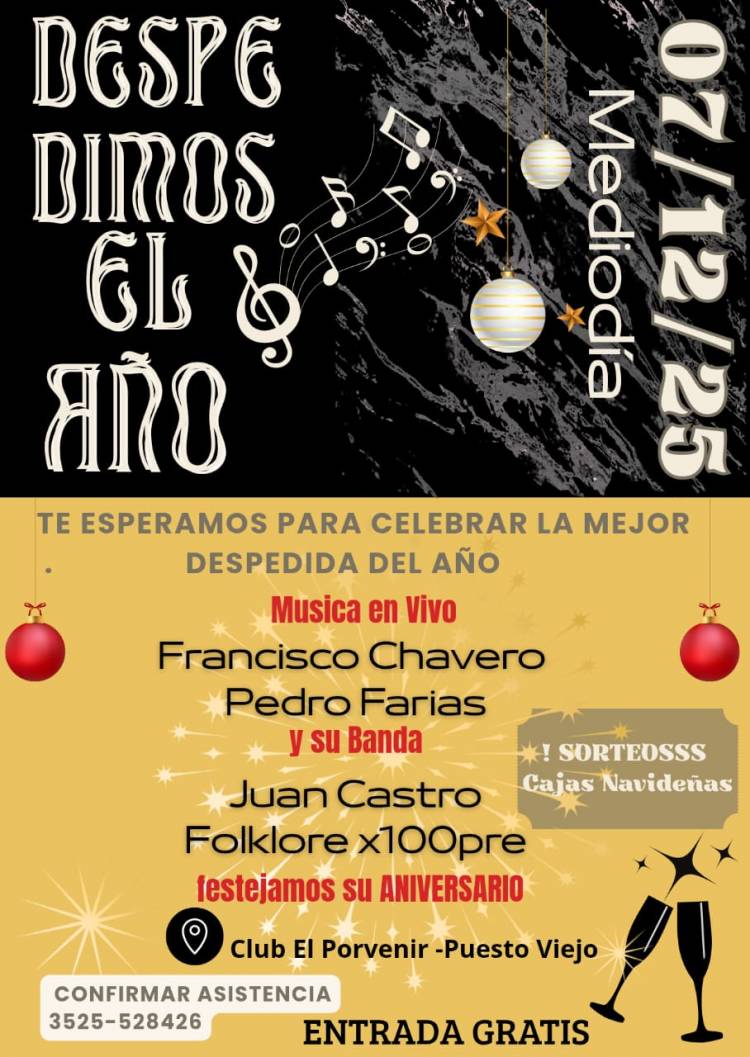 #ColoniaCaroya: Despedimos el año con música, tradición y comunidad en Puesto Viejo