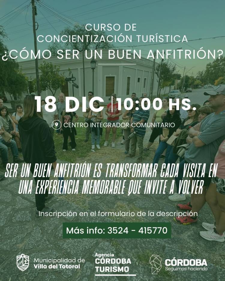 #VILLADELTOTORAL - impulsa una capacitación para fortalecer la atención turística