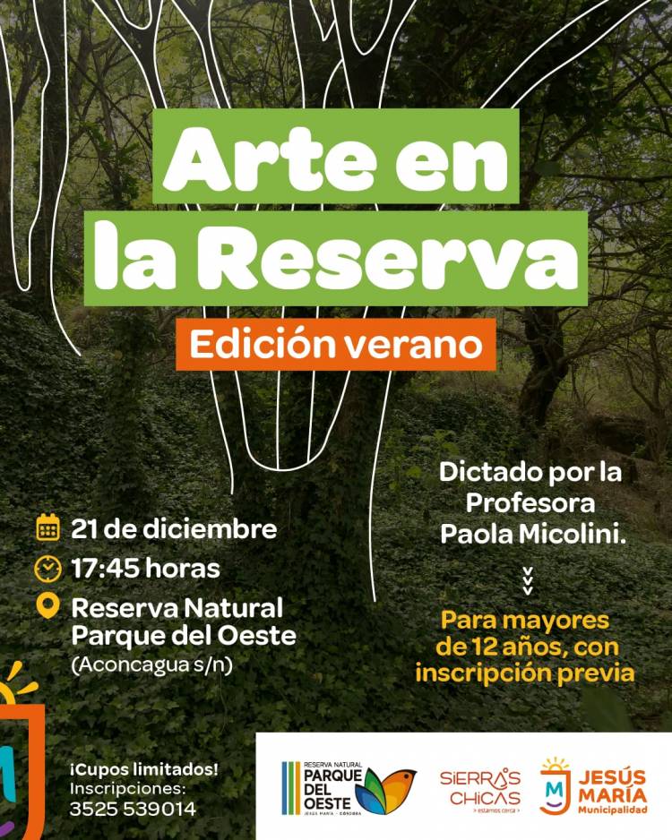 #JESUSMARIA - Arte en la Reserva: una propuesta para conectar con la naturaleza a través del arte
