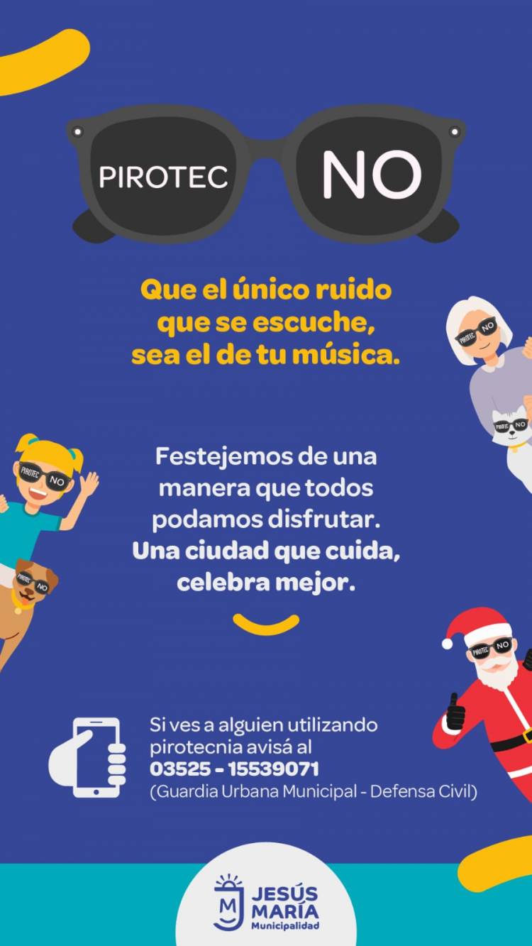 #JesusMaria: Pirotec-NO: Jesús María refuerza la prohibición del uso de pirotecnia en la ciudad