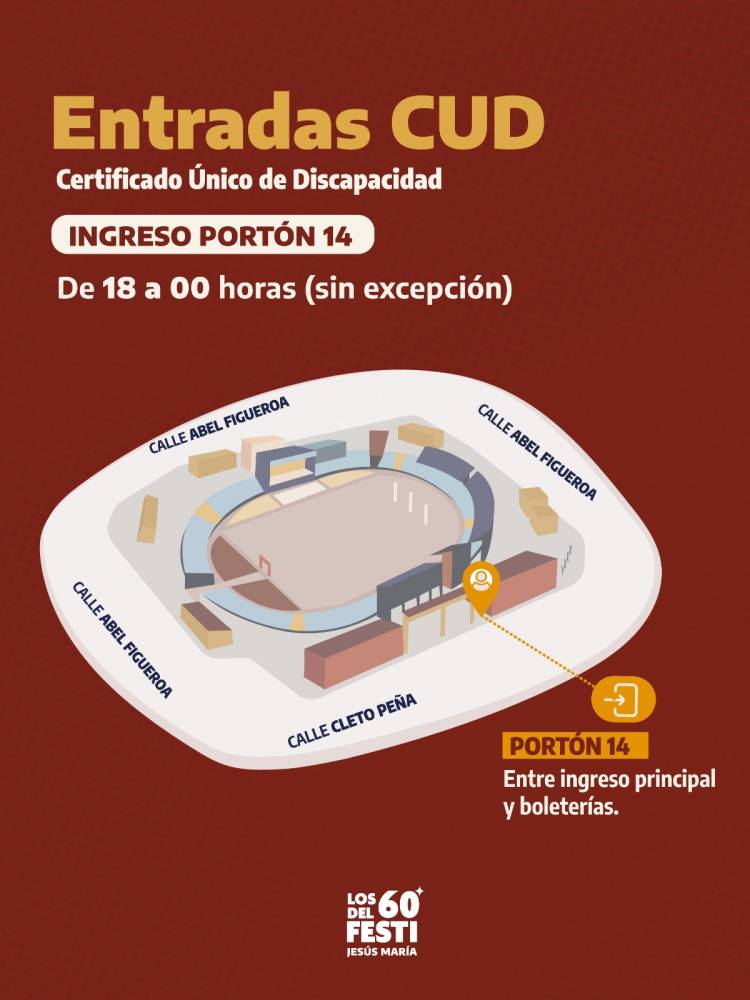 #JesusMariafestival: ACCESO DE PERSONAS CON DISCAPACIDAD