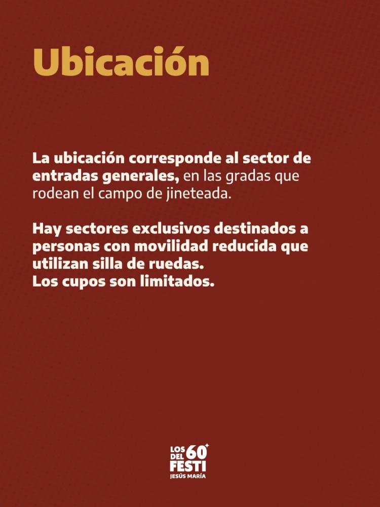 #JesusMariafestival: ACCESO DE PERSONAS CON DISCAPACIDAD