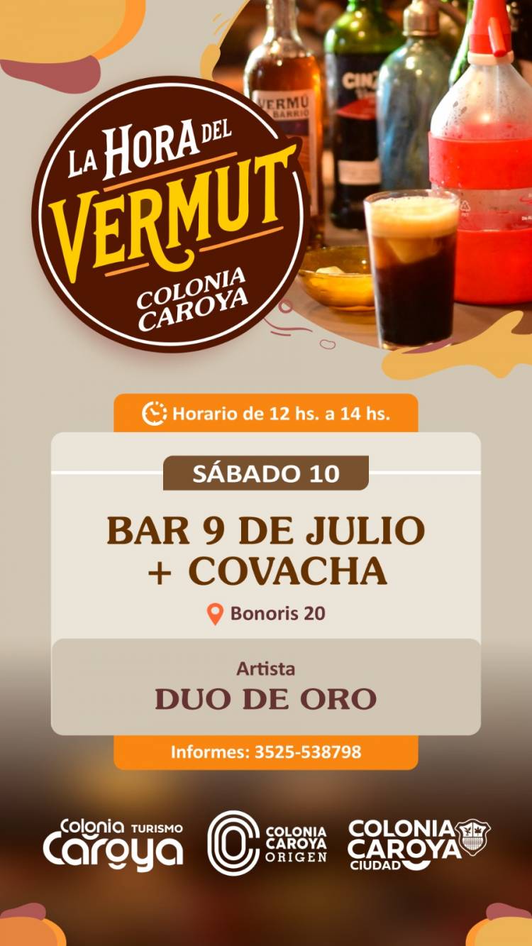#COLONIACAROYA: Colonia Caroya levanta la copa: vuelve “La Hora del Vermut” con sabor, música y tradición