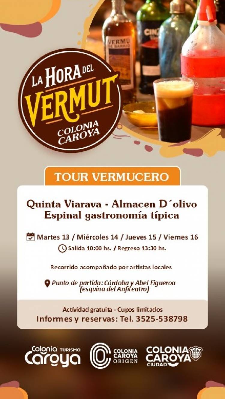 #COLONIACAROYA: Colonia Caroya levanta la copa: vuelve “La Hora del Vermut” con sabor, música y tradición