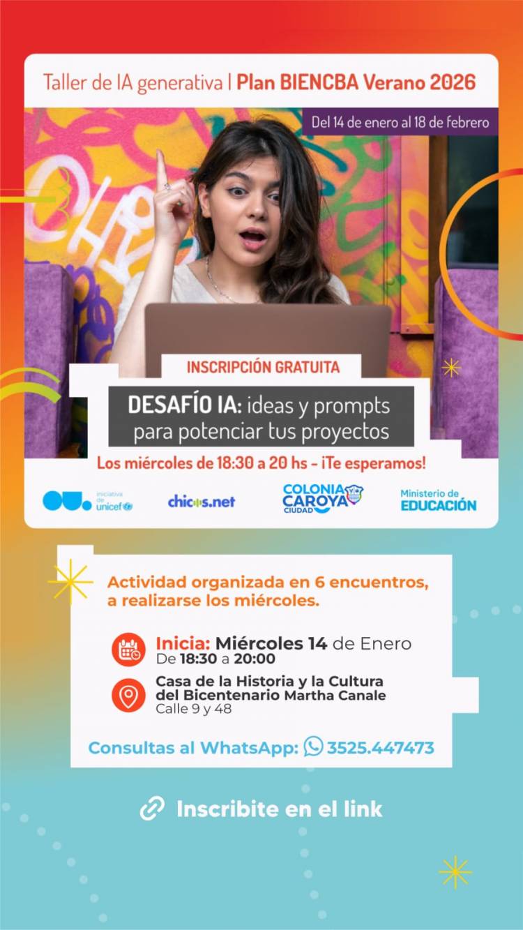 #CURSODEVERANO - Crear con IA generativa para potenciar tus proyectos