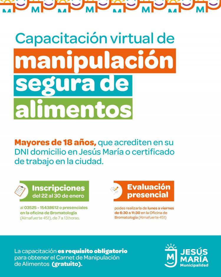 #JESUSMARIA : Jesús María fortalece la seguridad alimentaria con un nuevo curso gratuito