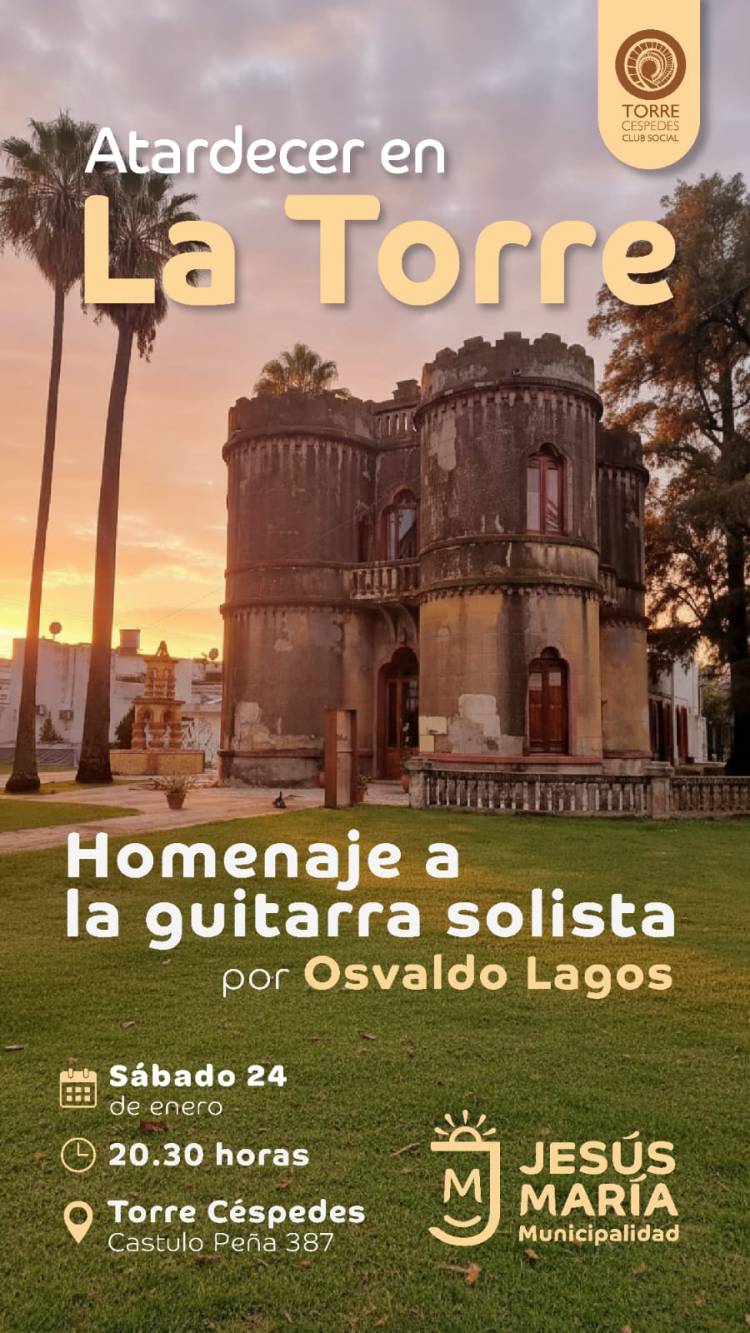 #JESUSMARIA: Atardecer en la Torre: una experiencia artística al aire libre