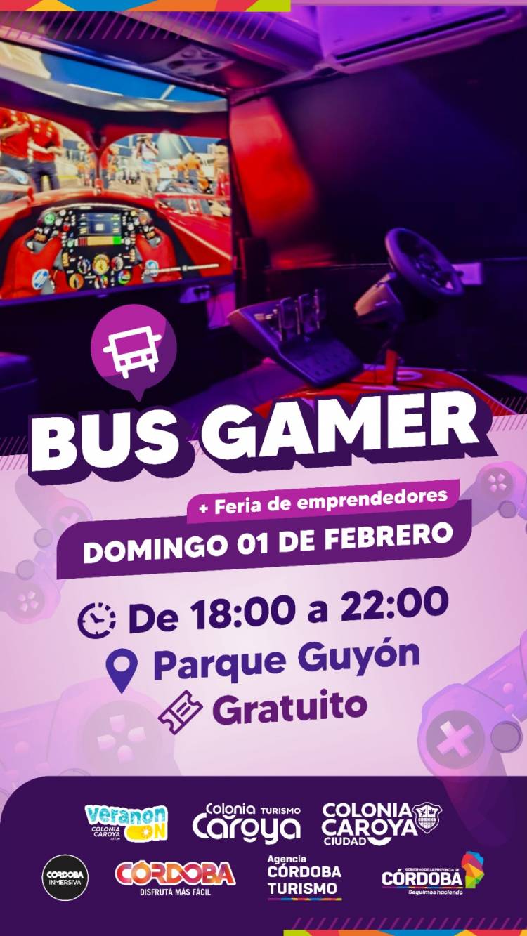 #COLONIACAROYA: ¡Vuelve el Bus Gamer al Parque de Guyón!