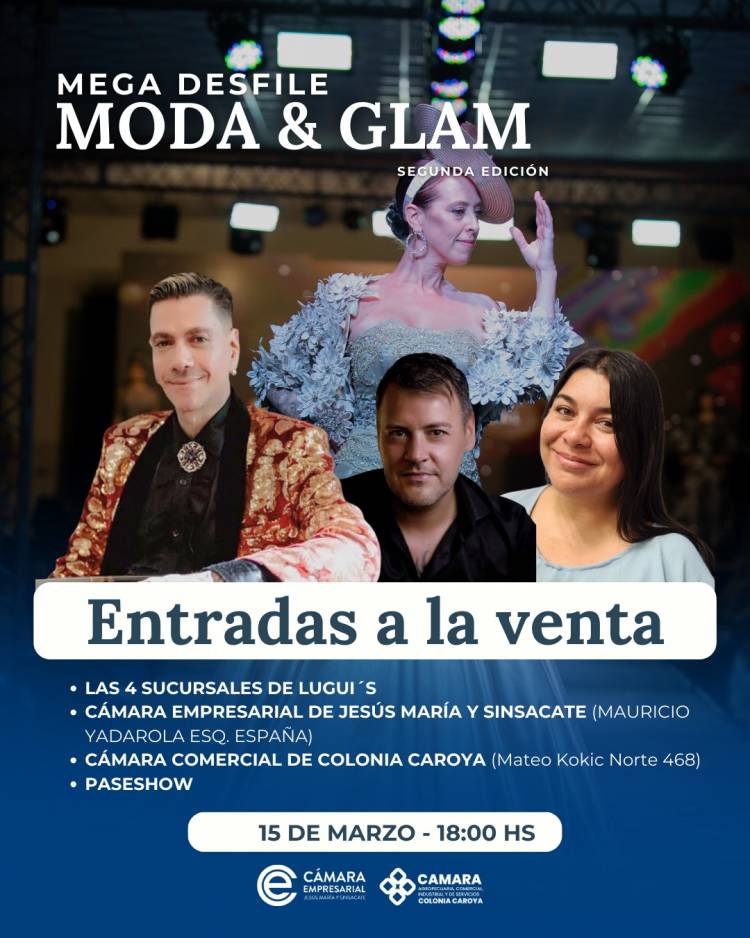#SINSACATE: Moda & Glam: llega la segunda edición del mega desfile con figuras destacadas de la alta costura