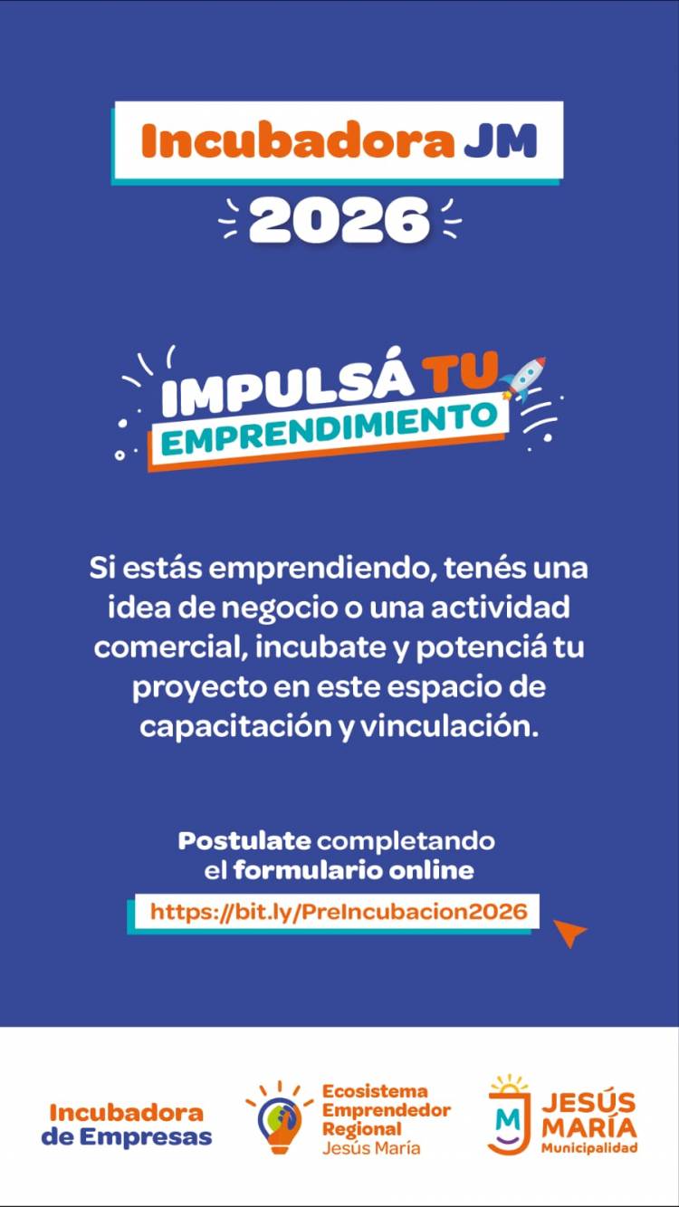 #JESUSMARIA: Jesús María impulsa una nueva edición de la Incubadora de Empresas