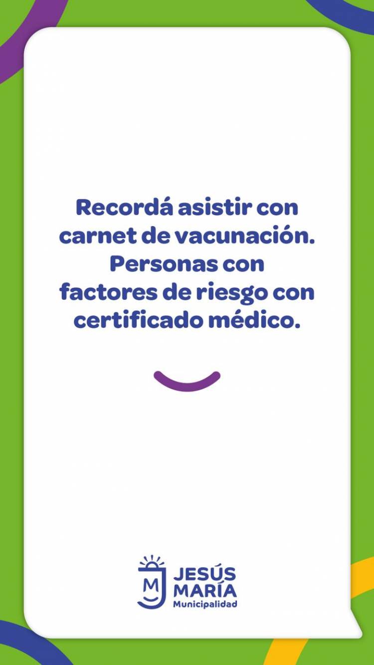 #JESUSMARIA: comienza la campaña de vacunación antigripal