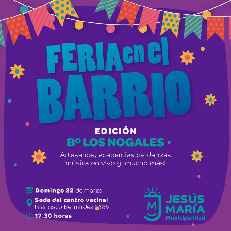 #JESUSMARIA: FERIA EN EL BARRIO 