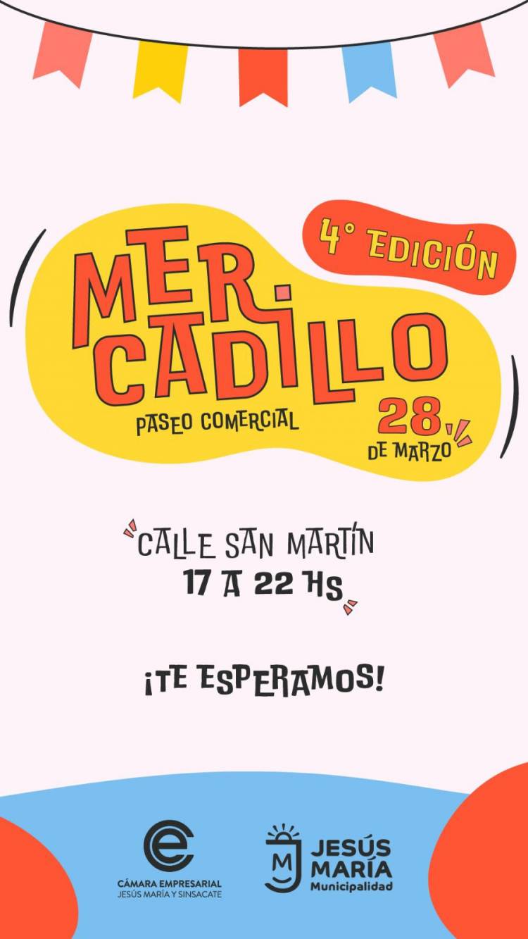 #JESUSMARIA:  ¡Se viene el cuarto Mercadillo!