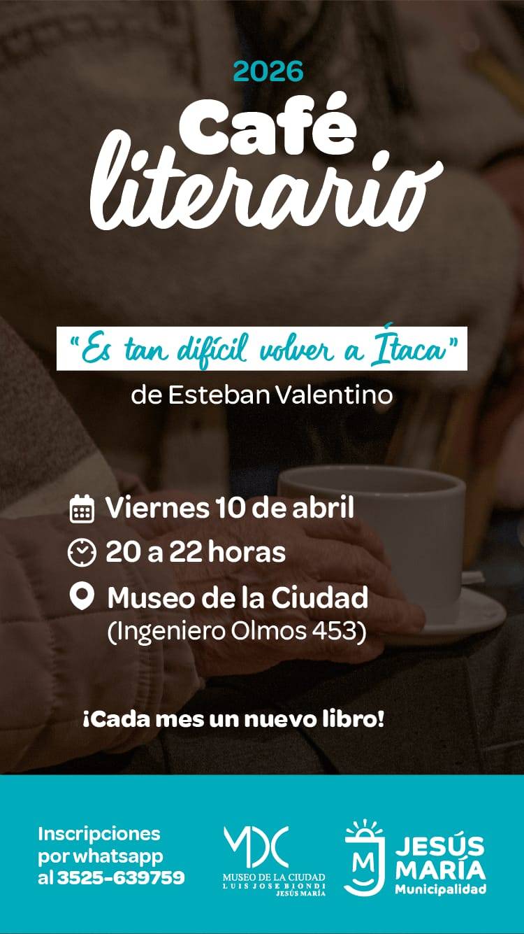 #JESUSMARIA - Café Literario: nueva edición en el Museo de la Ciudad
