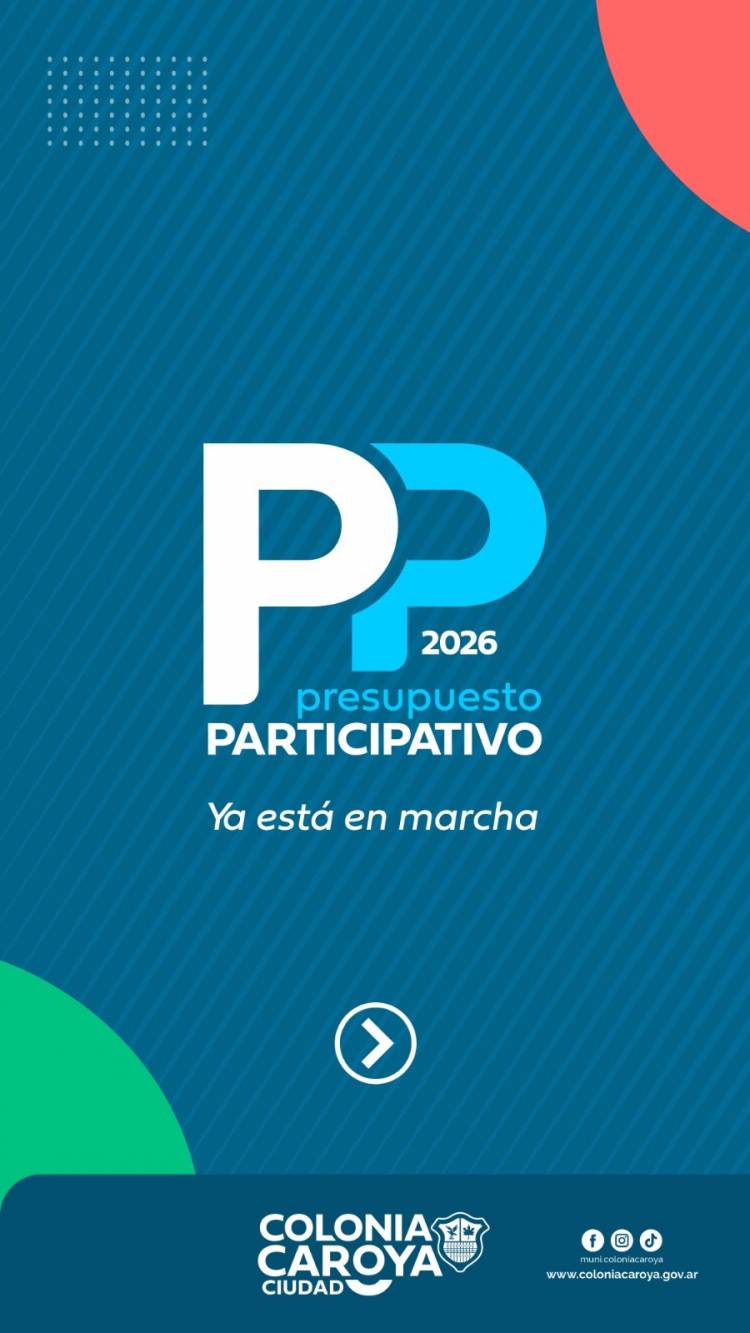 #COLONIACAROYA - Se activa el Presupuesto Participativo 2026