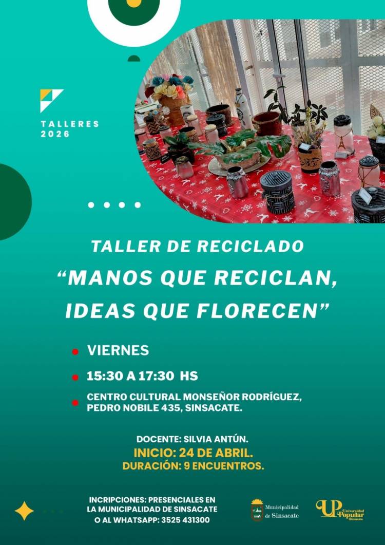 #SINSACATE - Manos que reciclan, ideas que florecen