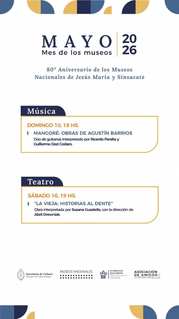 #SINSACATE - Los Museos Nacionales de Jesús María y Sinsacate celebran sus 80 años con música y teatro