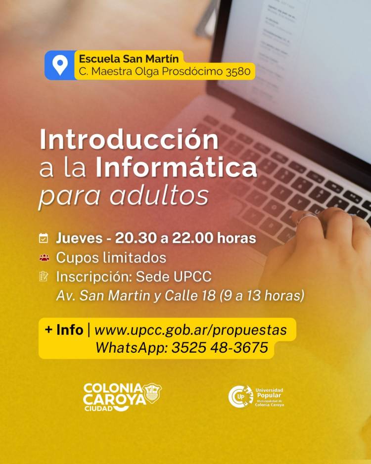 #COLONIACAROYA - Nuevas propuestas de formacion en la Universidad Popular!