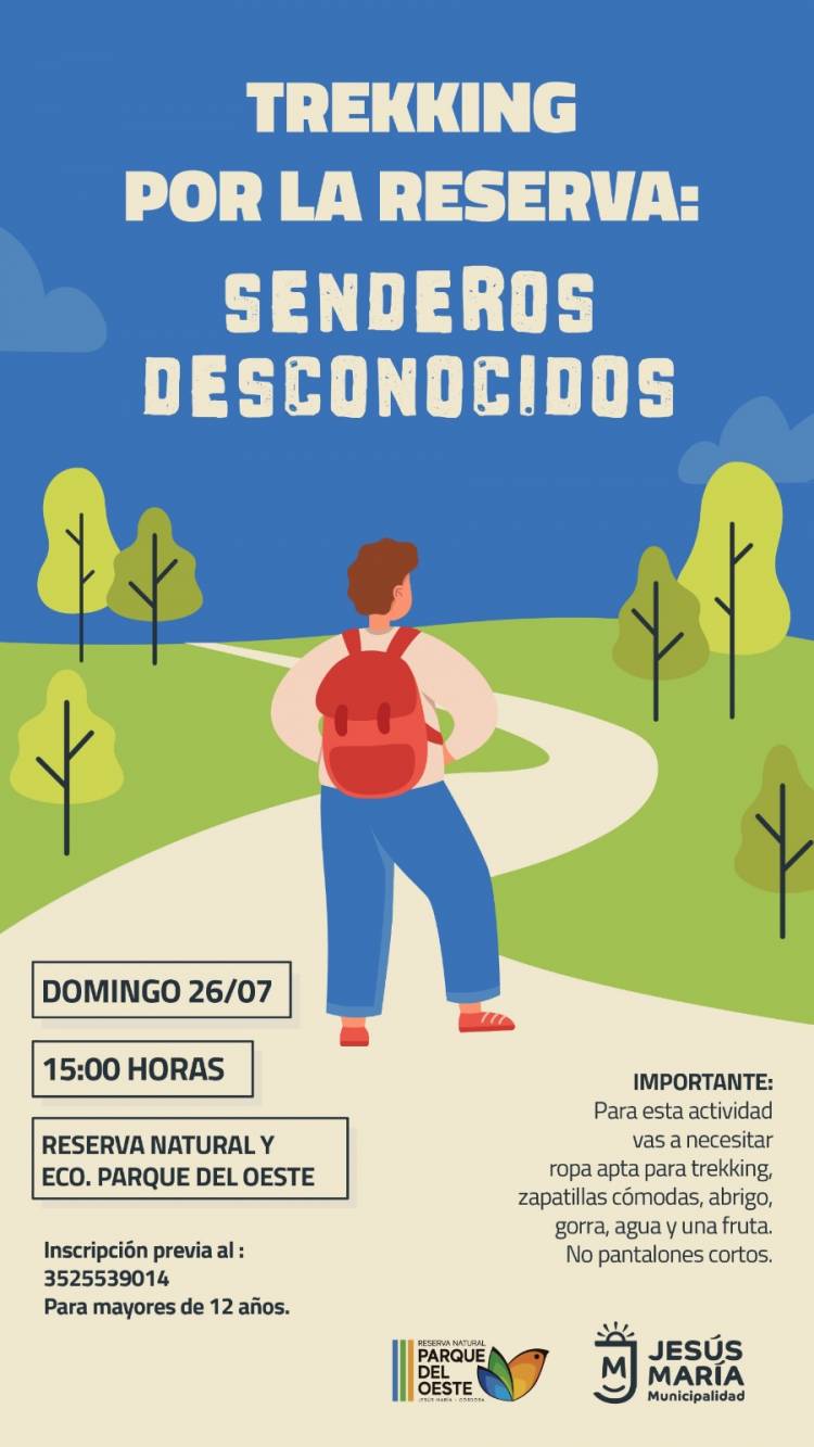 #JesúsMaría :  estrena un nuevo sendero en la Reserva Natural con una jornada de trekking