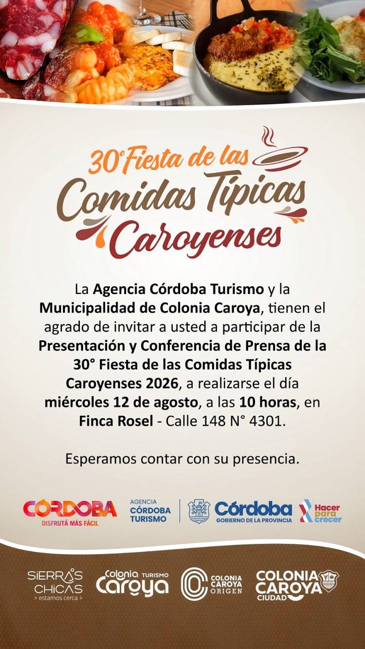 #COLONIACAROYA: La 30ª Fiesta de las Comidas Típicas Caroyenses comienza a tomar sabor: será presentada oficialmente el 12 de agosto