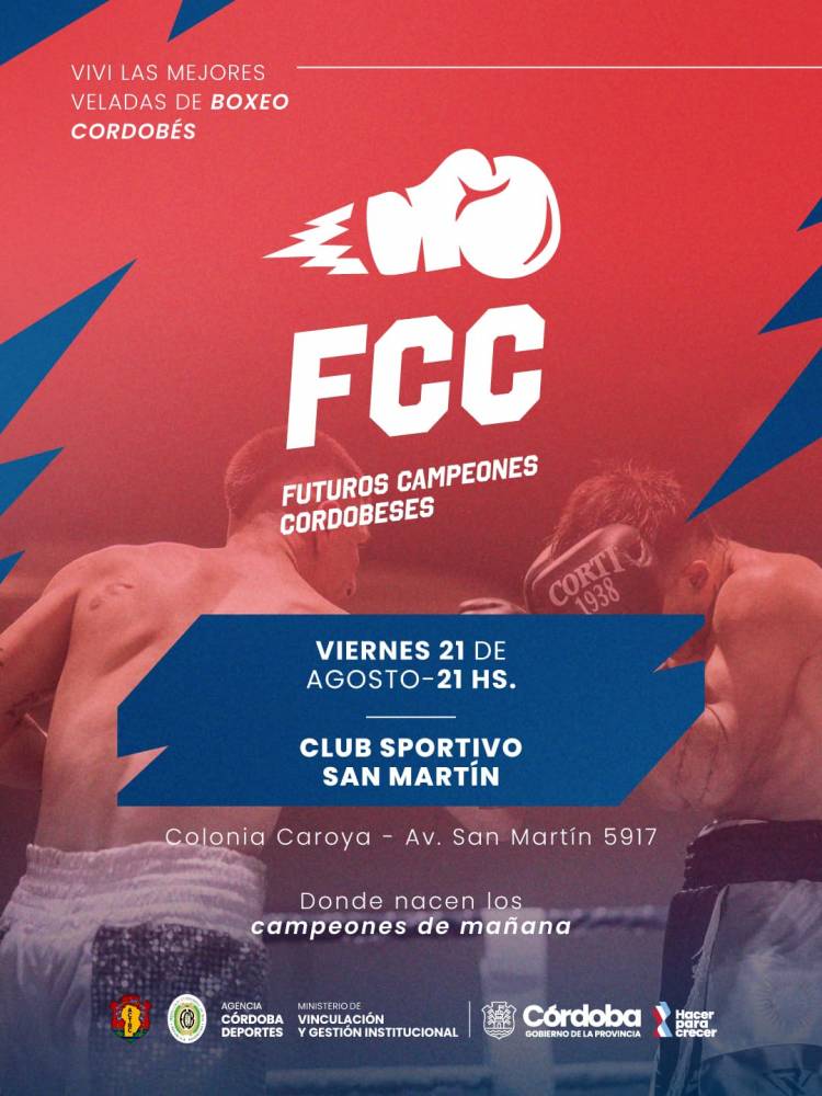 #COLONIACAROYA: Boxeo en Colonia Caroya: noche de Futuros Campeones Cordobeses 
