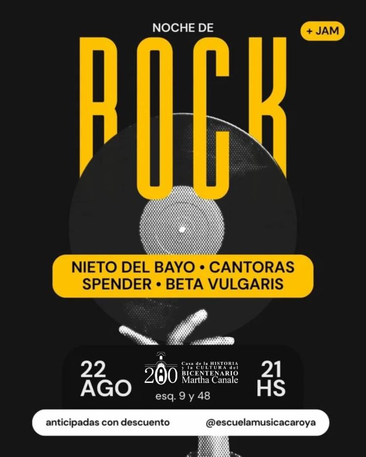 #COLONIACAROYA: Noche de rock en Casa de la Historia