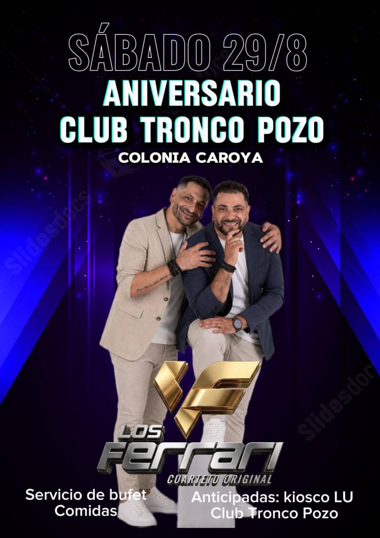 #COLONIACAROYA: Los FerrarI llegan a Colonia Caroya para una noche de aniversario a puro cuarteto