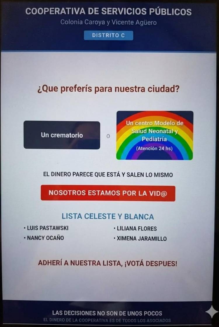 #LOCALES: CARTA ABIERTA A LA COMUNIDAD CAROYENSE y de VICENTE AGÜERO: