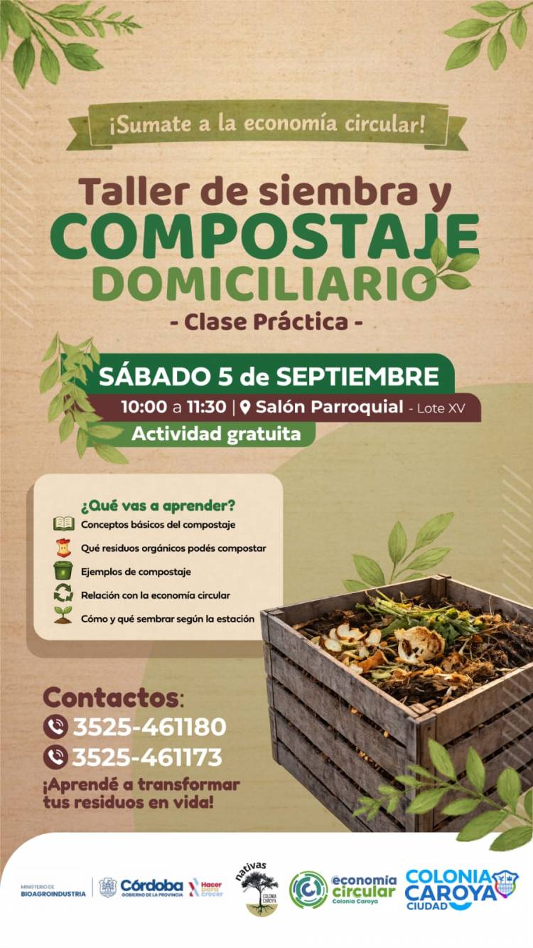 #COLONIACAROYA: Taller gratuito de compostaje