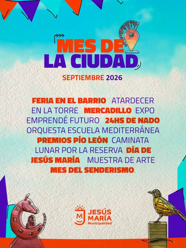 #JESUSMARIA: Jesús María lanza el Mes de la Ciudad con una gran agenda para disfrutar