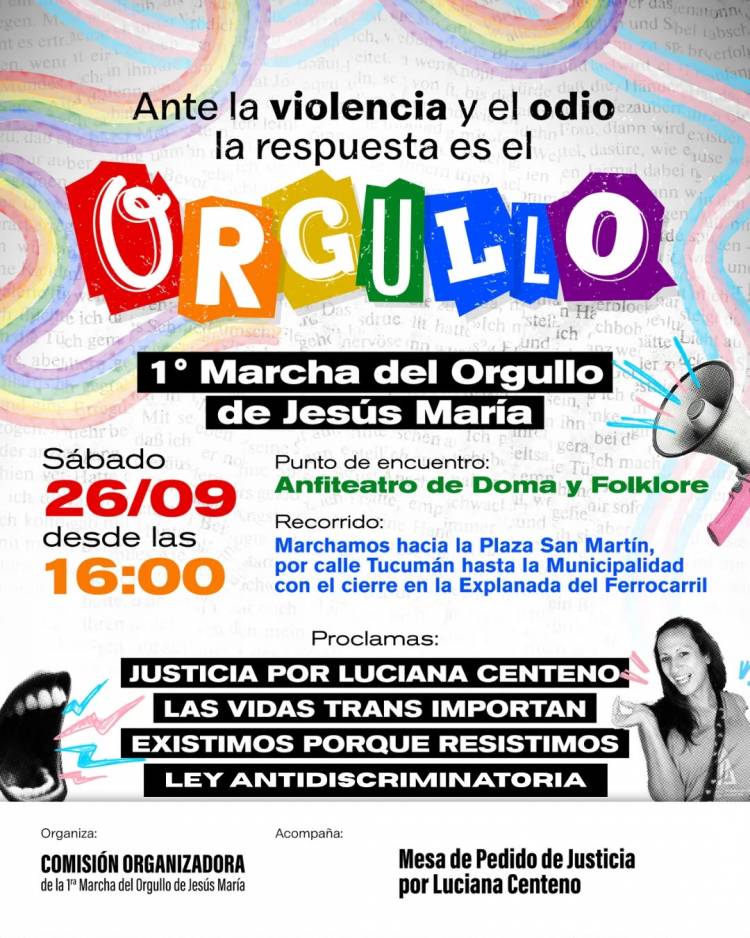 #SOCIEDAD: esús María tendrá su primera Marcha del Orgullo