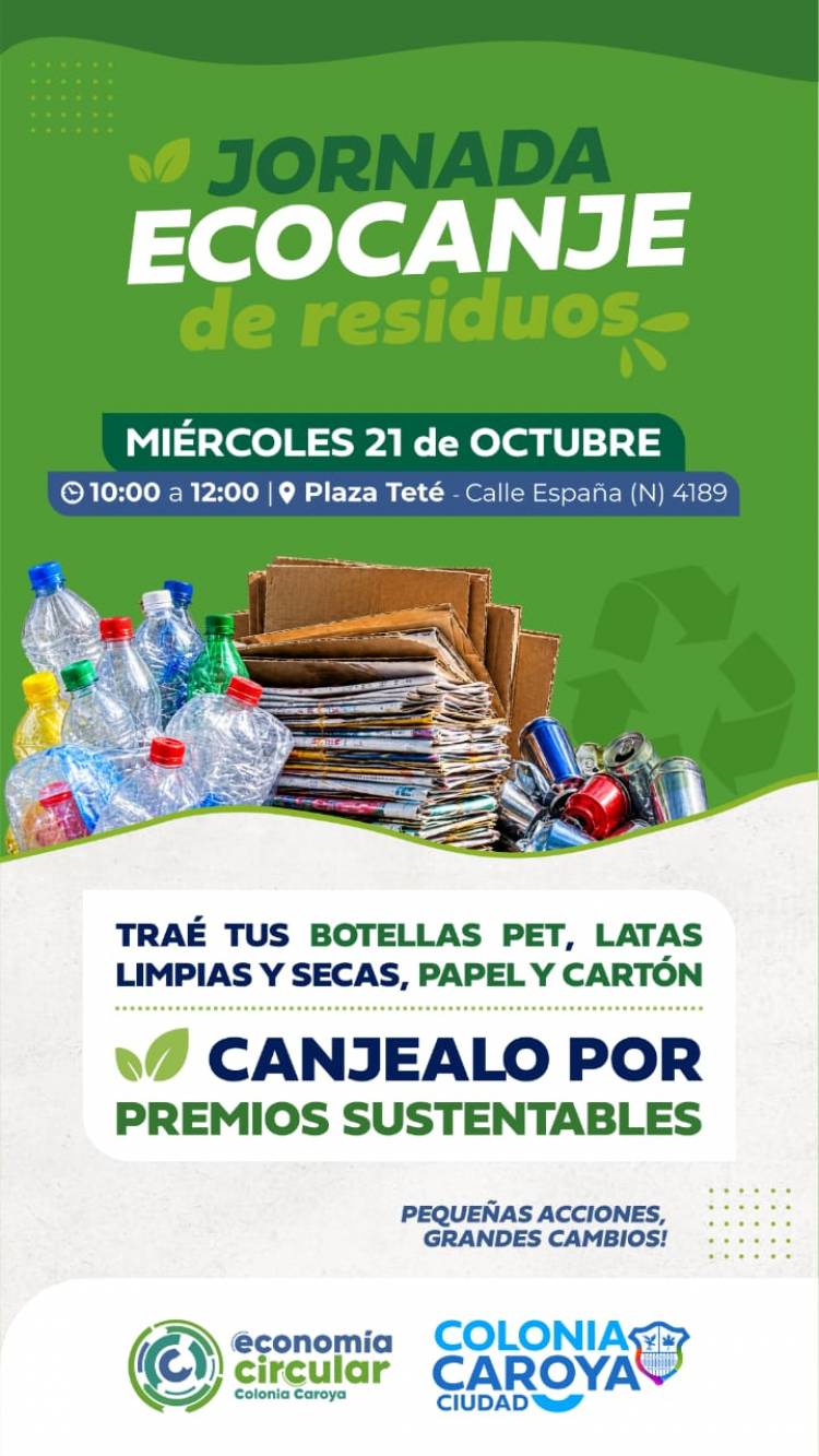 #COLONIACAROYA: Ecocanje en la Plaza de Teté